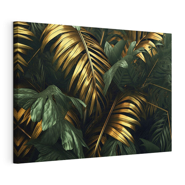 Feuilles tropicales aux teintes vibrantes Tableaux Feuilles tropicales aux teintes vibrantes