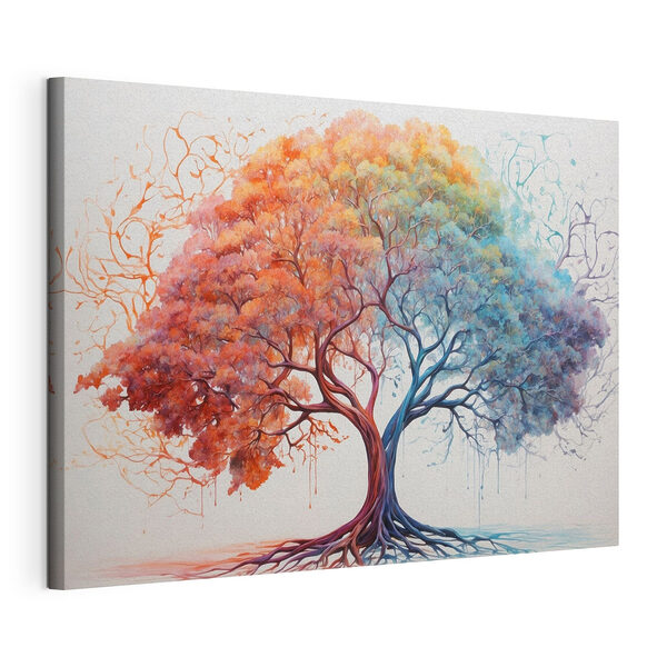 Arbre avec des feuilles de différentes couleurs Tableaux Arbre avec des feuilles de différentes couleurs