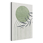 Tableaux Papier peint rayé vert et blanc