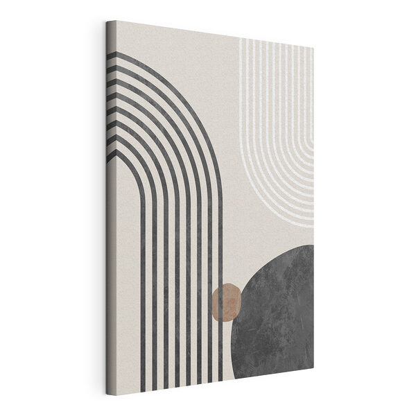 Tableaux Lignes abstraites avec des formes géométriques