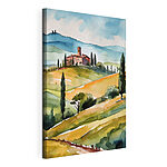 Tableaux Collines toscanes avec villa sereine