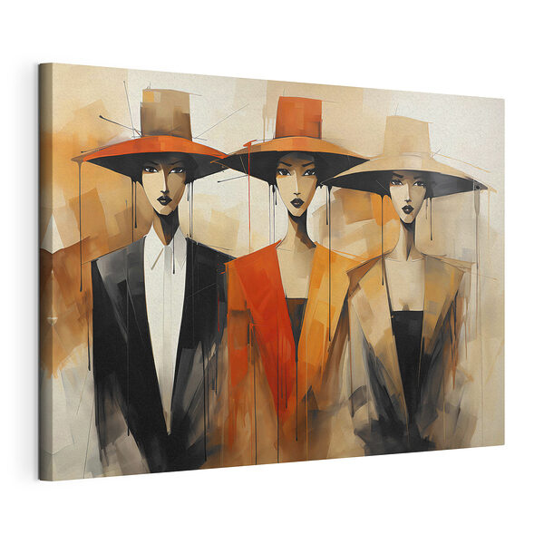 Groupe de femmes portant des chapeaux Tableaux Groupe de femmes portant des chapeaux