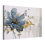 Tableaux Fleur bleue avec de délicats coups de pinceau