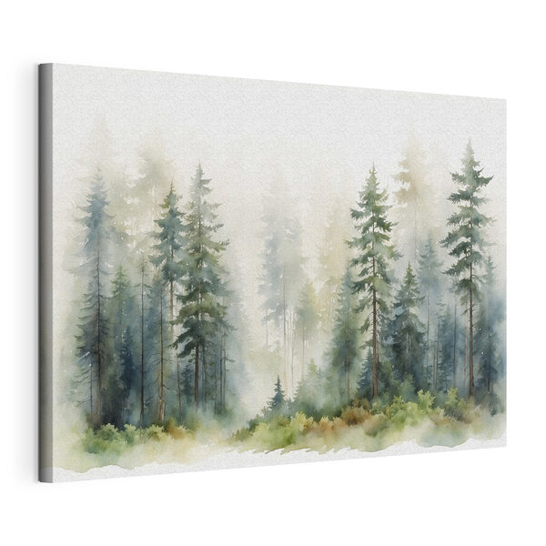 Aquarelle d'une forêt Tableaux Aquarelle d'une forêt