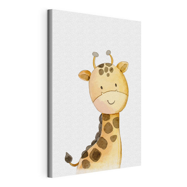Tête de girafe de dessin animé Tableaux Tête de girafe de dessin animé