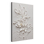 Tableaux Dessin floral blanc délicat