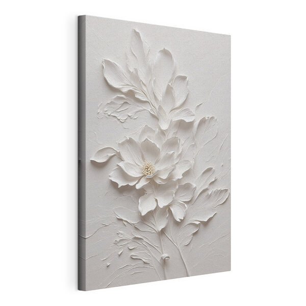 Dessin floral blanc délicat Tableaux Dessin floral blanc délicat