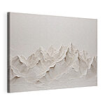 Tableaux Relief blanc d'une montagne