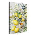 Tableaux Citrons et thé parmi les feuilles