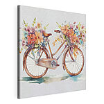 Tableaux Bicyclette ornée de fleurs éclatantes