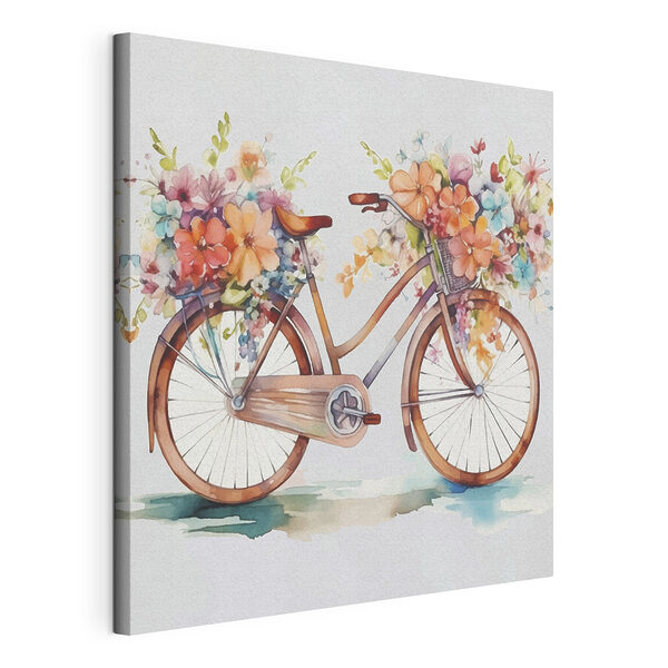 Tableaux Tableaux Bicyclette ornée de fleurs éclatantes (UGS : s38447)