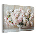 Tableaux Pivoines dans un vase en céramique blanche