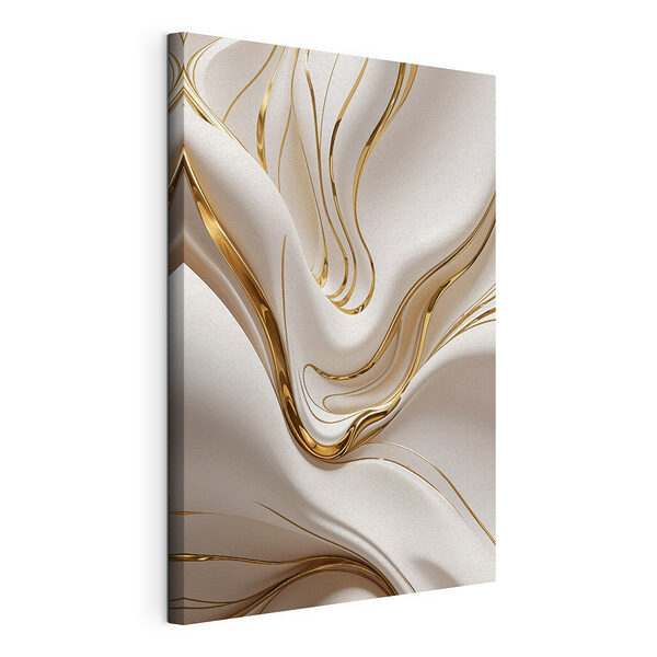 Élégants tourbillons de crème et d'ambre Tableaux Élégants tourbillons de crème et d'ambre