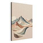 Tableaux Peinture de montagnes en différentes couleurs
