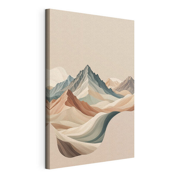 Peinture de montagnes en différentes couleurs Tableaux Peinture de montagnes en différentes couleurs