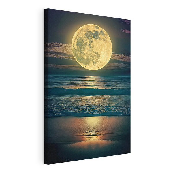 Tableaux Lune sur l'eau la nuit