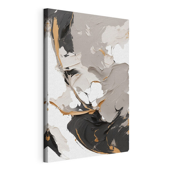 Tableaux Tourbillons abstraits dans des tons neutres