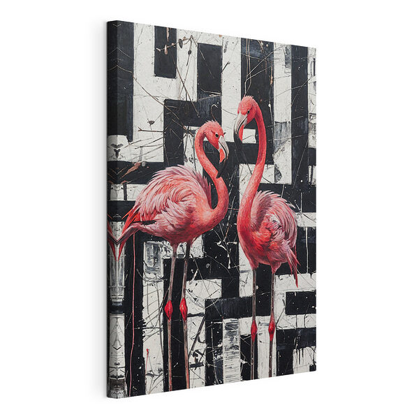 Tableaux Peinture d'un flamant rose