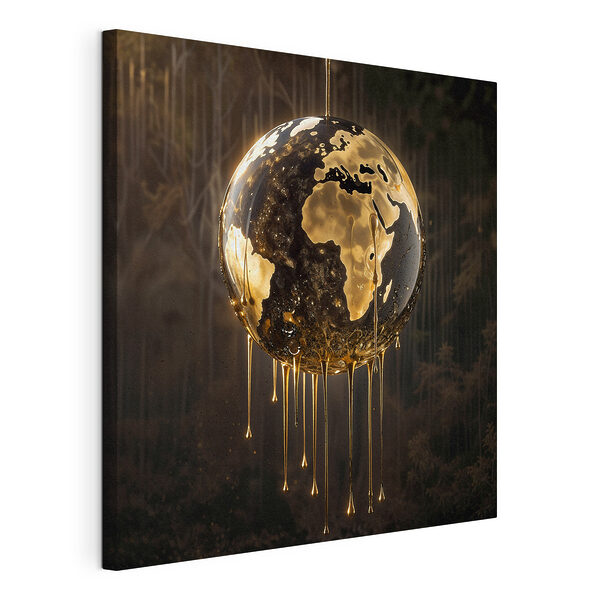 Goutte de liquide s'écoulant d'une goutte de liquide Tableaux Goutte de liquide s'écoulant d'une goutte de liquide