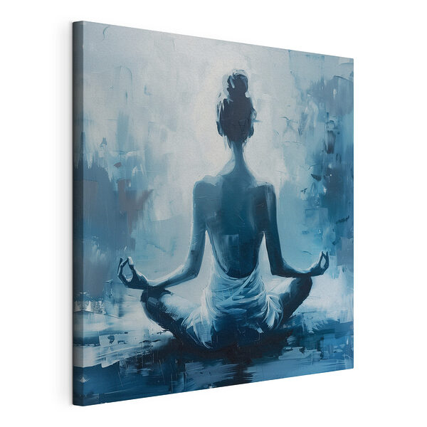 Peinture d'une femme assise en lotus Tableaux Peinture d'une femme assise en lotus