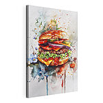 Tableaux Aquarelle d'un hamburger