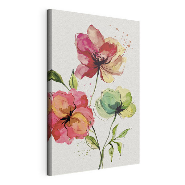 Aquarelle de fleurs Tableaux Aquarelle de fleurs