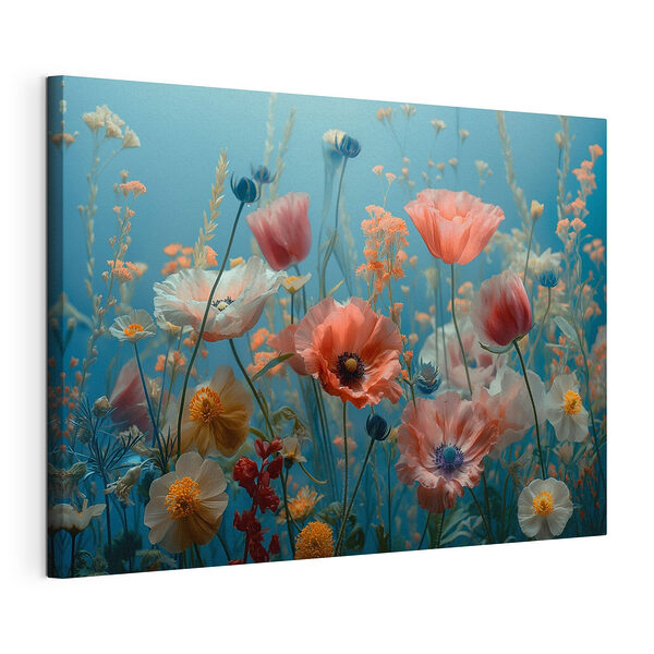 Groupe de fleurs dans un champ Tableaux Groupe de fleurs dans un champ
