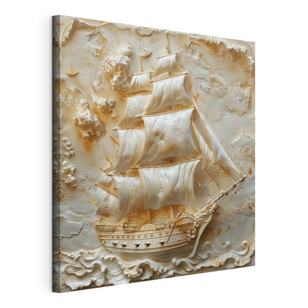 Tableaux Navire sculpté avec des voiles