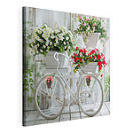 Tableaux Vélo avec des fleurs dans des paniers