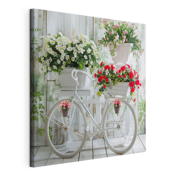 Tableaux Tableaux Vélo avec des fleurs dans des paniers (UGS : s39242)