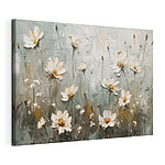 Tableaux Peinture de fleurs sur un mur