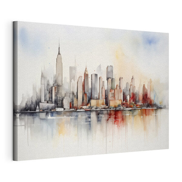Aquarelle d'une ville Tableaux Aquarelle d'une ville