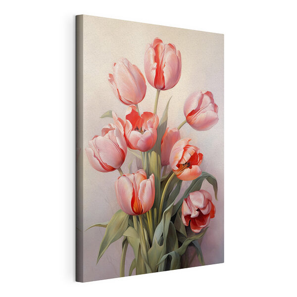Tableaux Tableaux Peinture de tulipes roses (UGS : s39832)