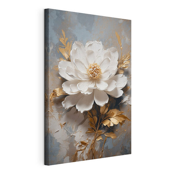 Tableaux Une floraison élégante dans des tons métalliques