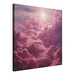 Tableaux Nuages roses et soleil