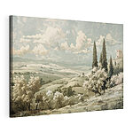 Tableaux Paysage avec arbres et collines