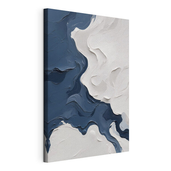 Peinture bleue et blanche Tableaux Peinture bleue et blanche