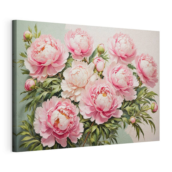 Tableaux Groupe de fleurs roses