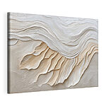 Tableaux Motif ondulé blanc et brun