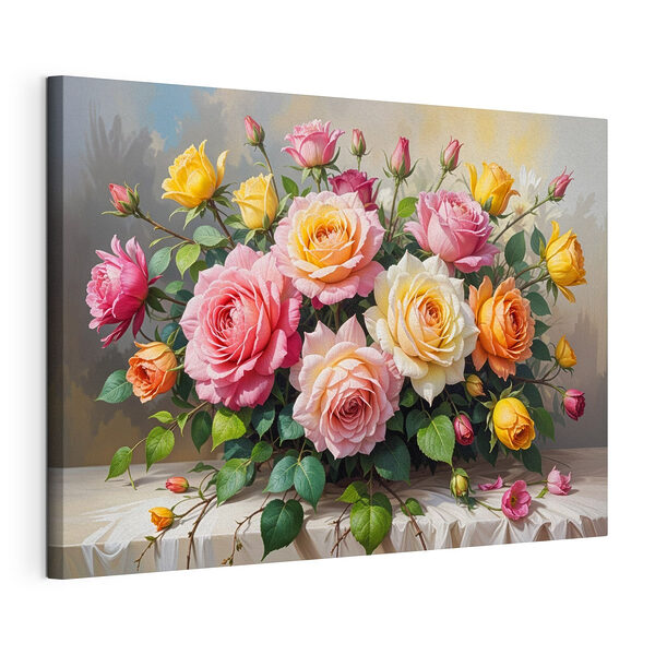 Bouquet de fleurs sur une table Tableaux Bouquet de fleurs sur une table