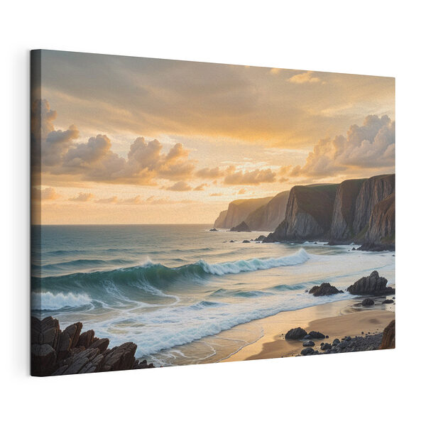 Vagues s'écrasant sur une plage Tableaux Vagues s'écrasant sur une plage