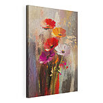 Tableaux Peinture de fleurs sur une surface en verre