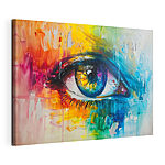 Tableaux Peinture colorée d'un œil
