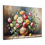 Tableaux Peinture de fleurs dans un vase