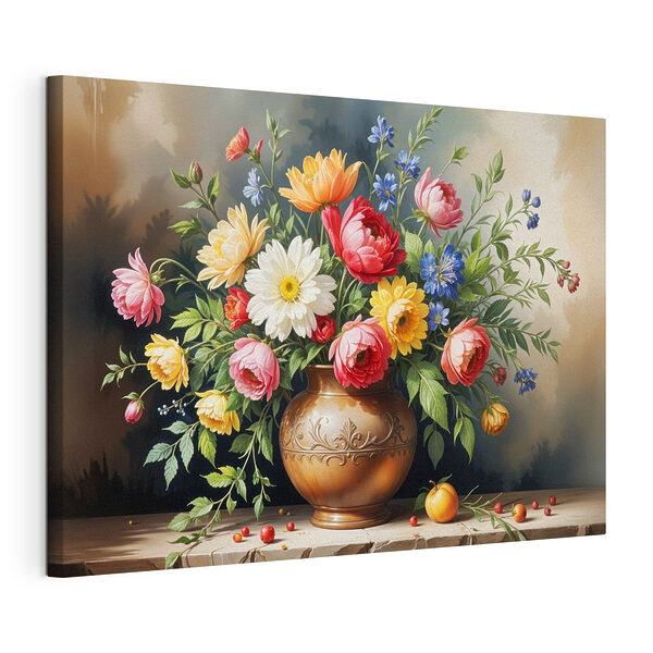 Peinture de fleurs dans un vase Tableaux Peinture de fleurs dans un vase