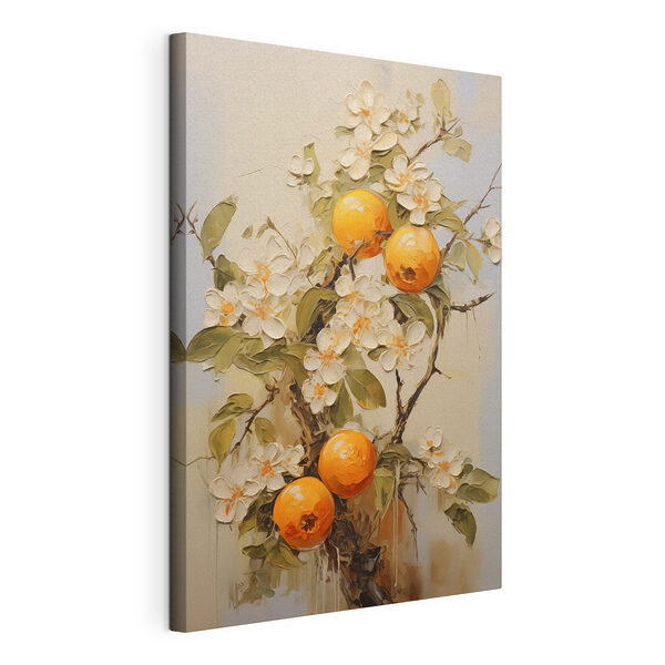 Tableaux Peinture d'oranges et de fleurs
