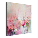 Tableaux Peinture de fleurs sur une surface blanche