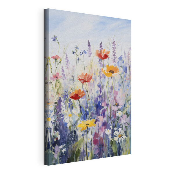 Peinture de fleurs dans un champ Tableaux Peinture de fleurs dans un champ