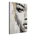 Tableaux Visage de femme avec une tache de peinture
