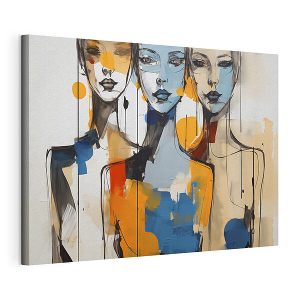 Peinture de visages de femmes Tableaux Peinture de visages de femmes